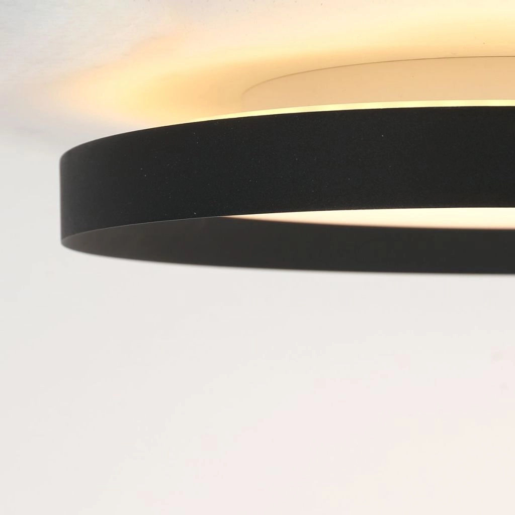 Moderne Deckenbeleuchtung Flady schwarze Ø30cm Steinhauer 8712746181012