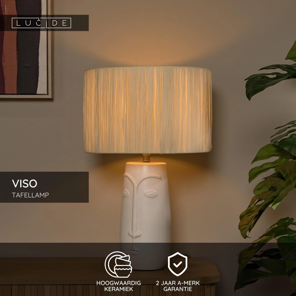 Tischlampe Viso Weiß Lucide 5411212345790