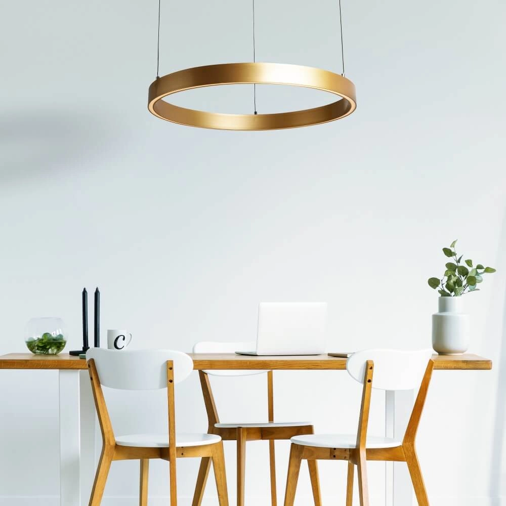 Hängelampe Layla Gold Ø 64cm Searchlight 5053423255743