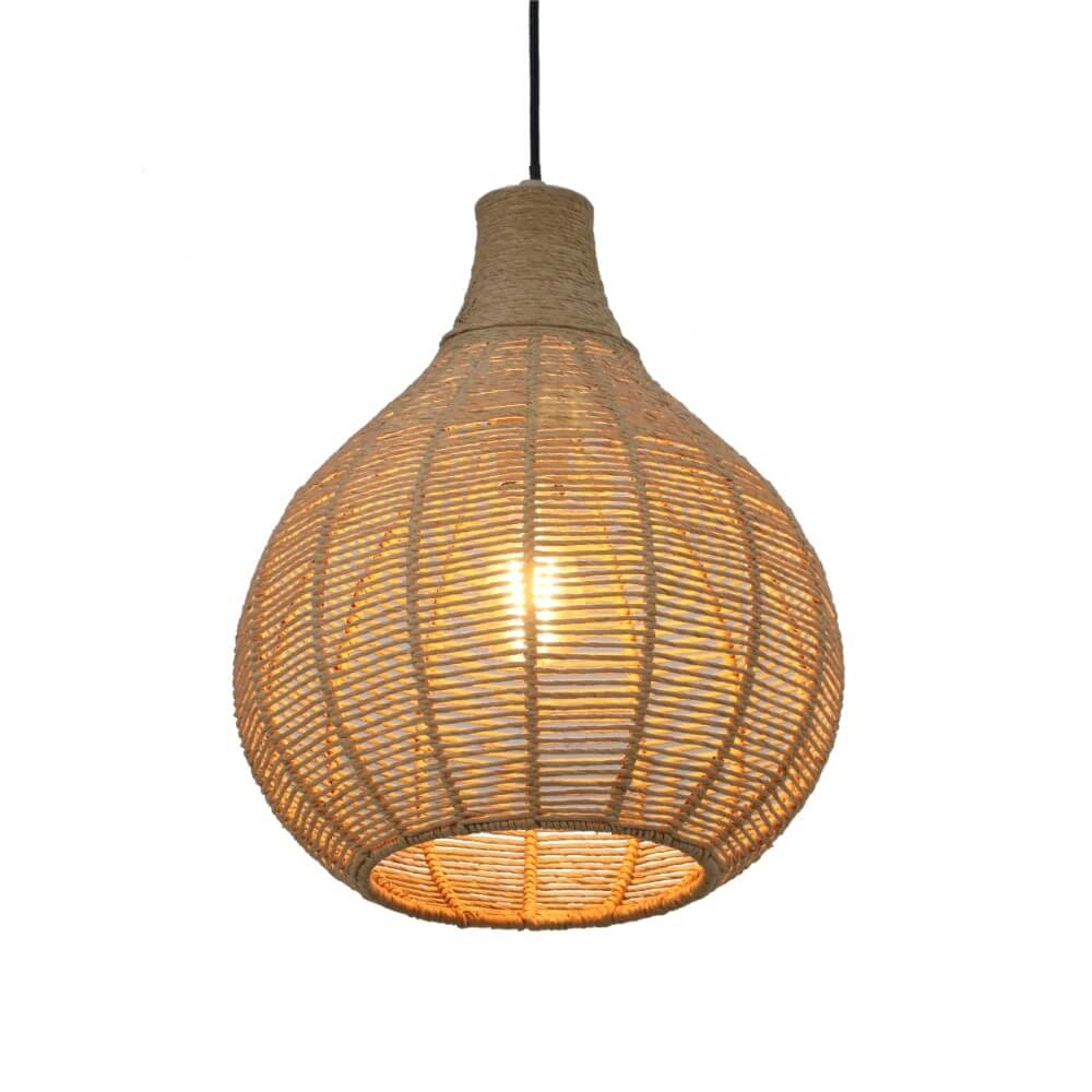 Hängelampe aus Rattan Janne Ø 35cm Trio 4017807629293