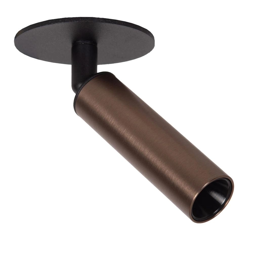 Deckenscheinwerfer Keoni Ø 8 cm Kaffeebraun