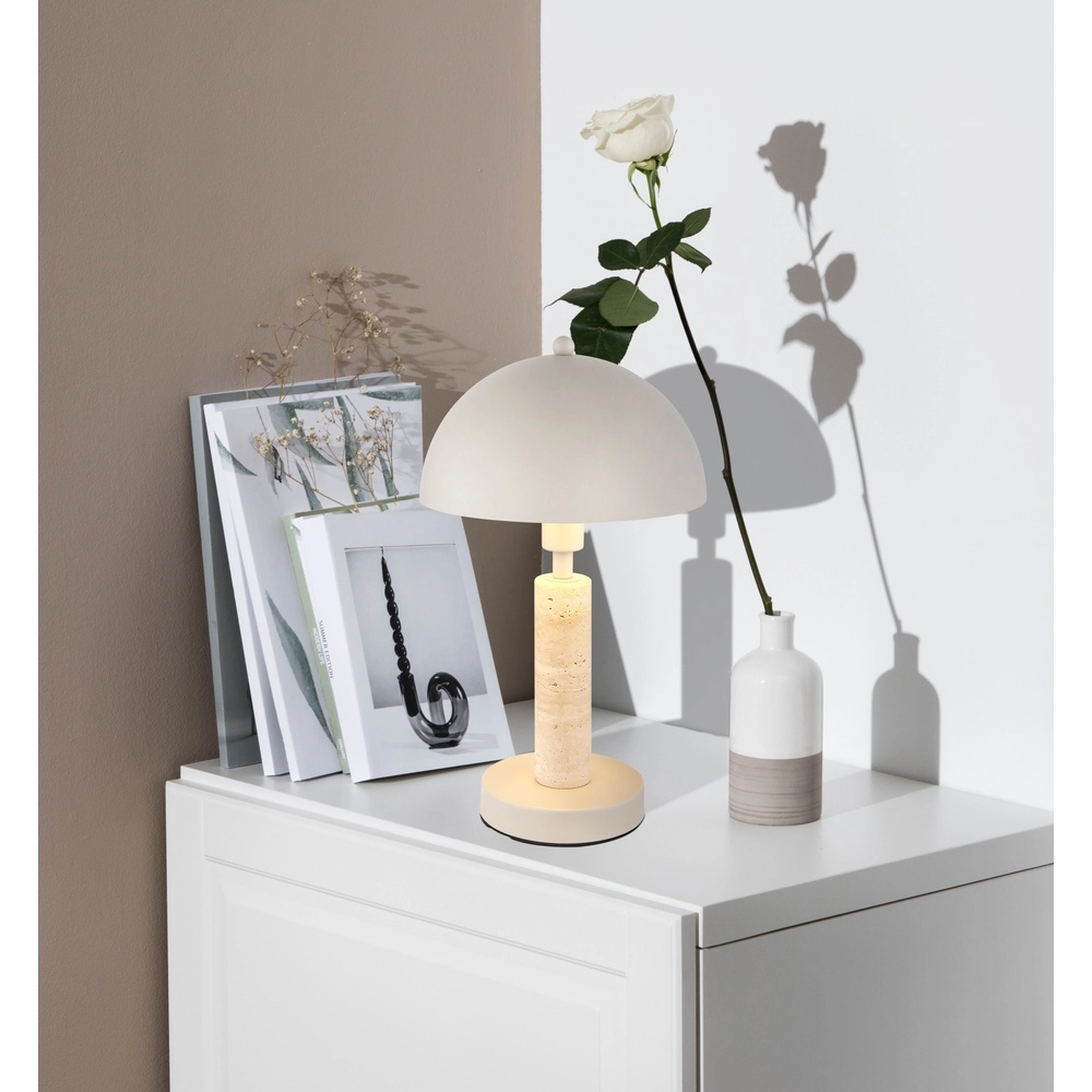 Moderne Stehleuchte Janie sandbraun Globo 9007371566921