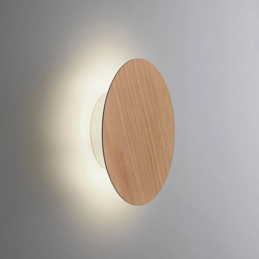 Design-Wandleuchte Akku Puntua Ø 18cm Holz Paul Neuhaus 4012248375785