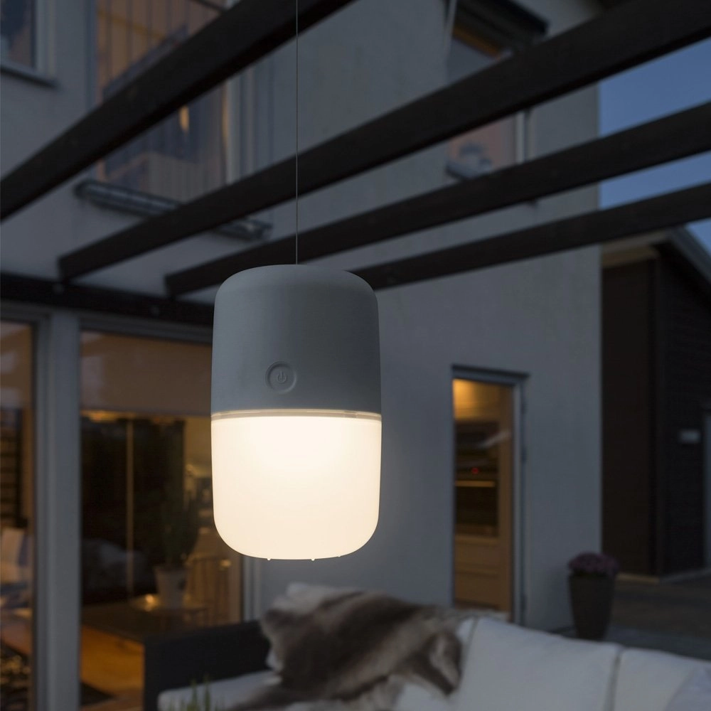 Gartentischlampe Asissi 19,5 cm grau KonstSmide 7318308053028