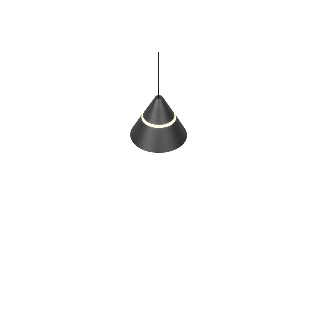 Design-Pendelleuchte Romeo Single Schwarz Trio 4017807667721