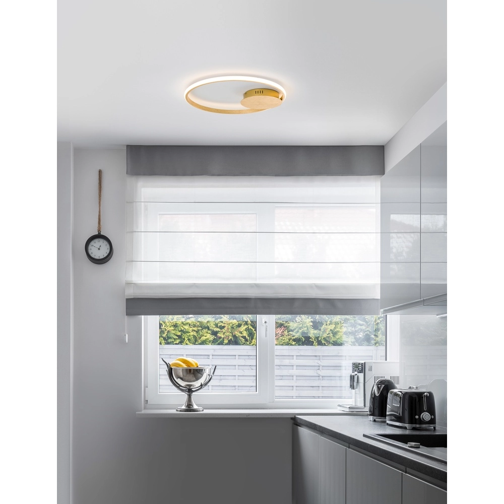 Runde Deckenleuchte Fuline gold Ø 50cm Lyora 5212017419668