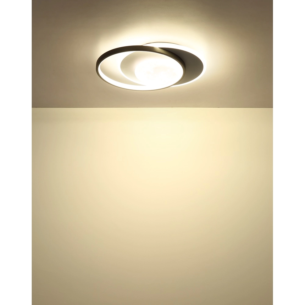 Design-Deckenlampe Moon Schwarz-Weiß Globo 9007371575749