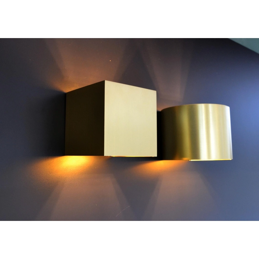 Abgerundeter Wandfleck Xio 2700K Gold Lucide 5411212092465