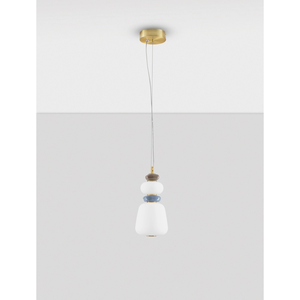 Pendelleuchte Palo Gold mit Weiß Lyora 5212017483768