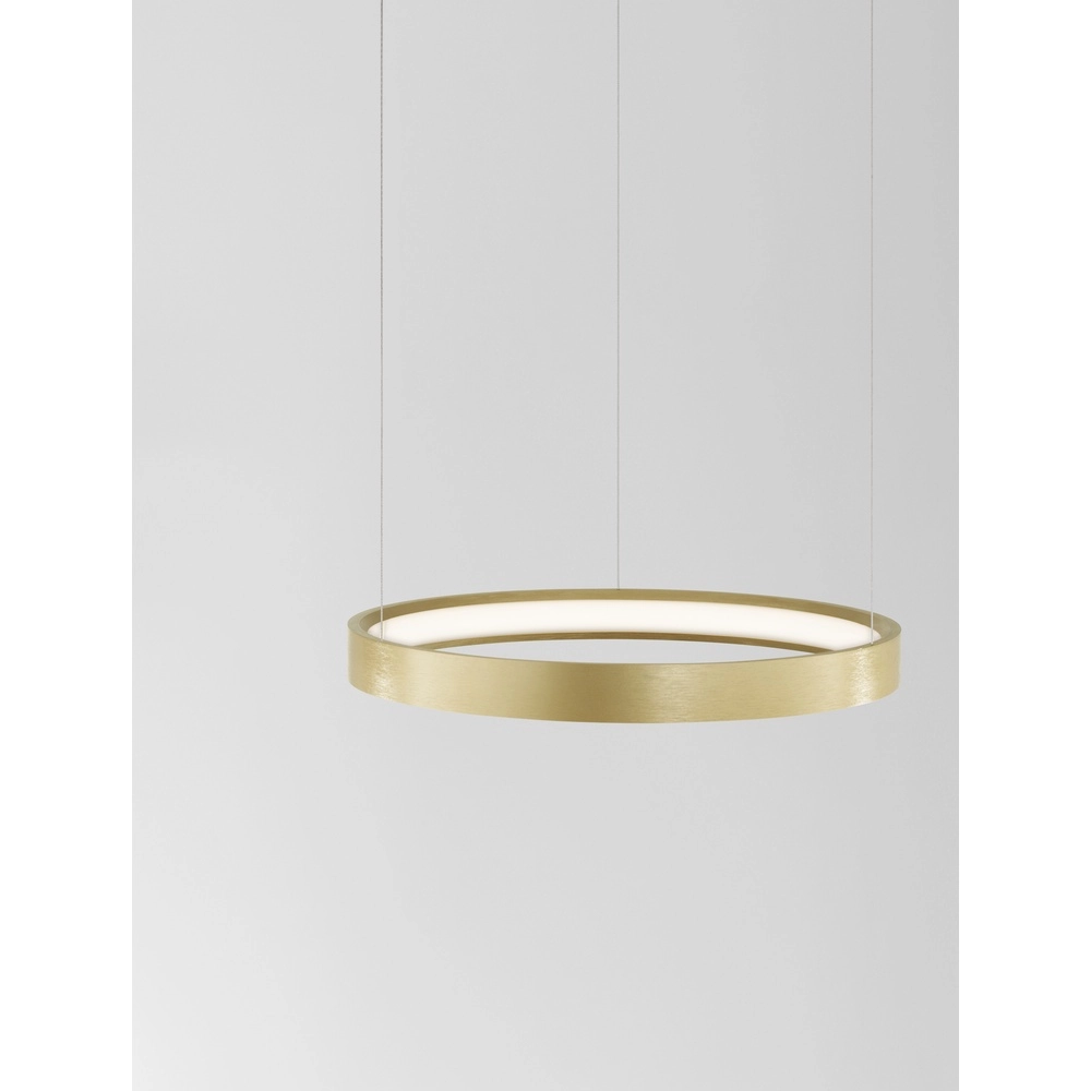 Runde Pendelleuchte Perrine gold Ø 40cm Lyora 5212017438409