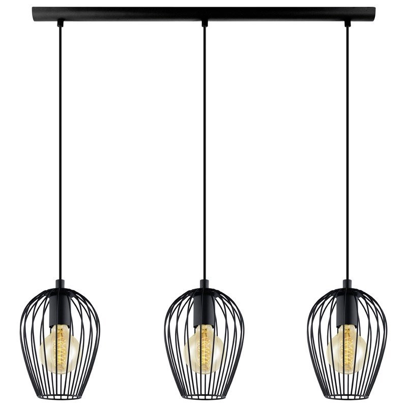 Pendelleuchte Newtown Beam 3 Leichter 70 cm schwarz Eglo 9002759494780