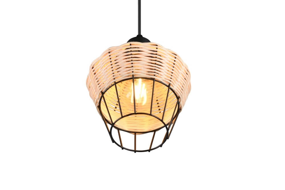 Hängelampe Borka Rattan Trio 4017807556094