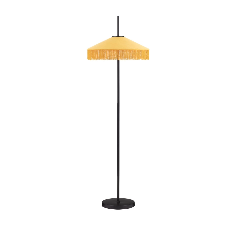 Tiffany-Stehlampe Velvy Gelb Lyora 5212017493811