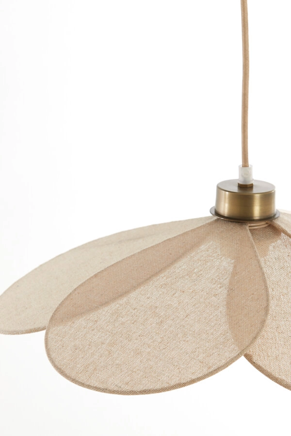Pendelleuchte Fyano Blume creme Ø 46cm Light & Living 8717807706685