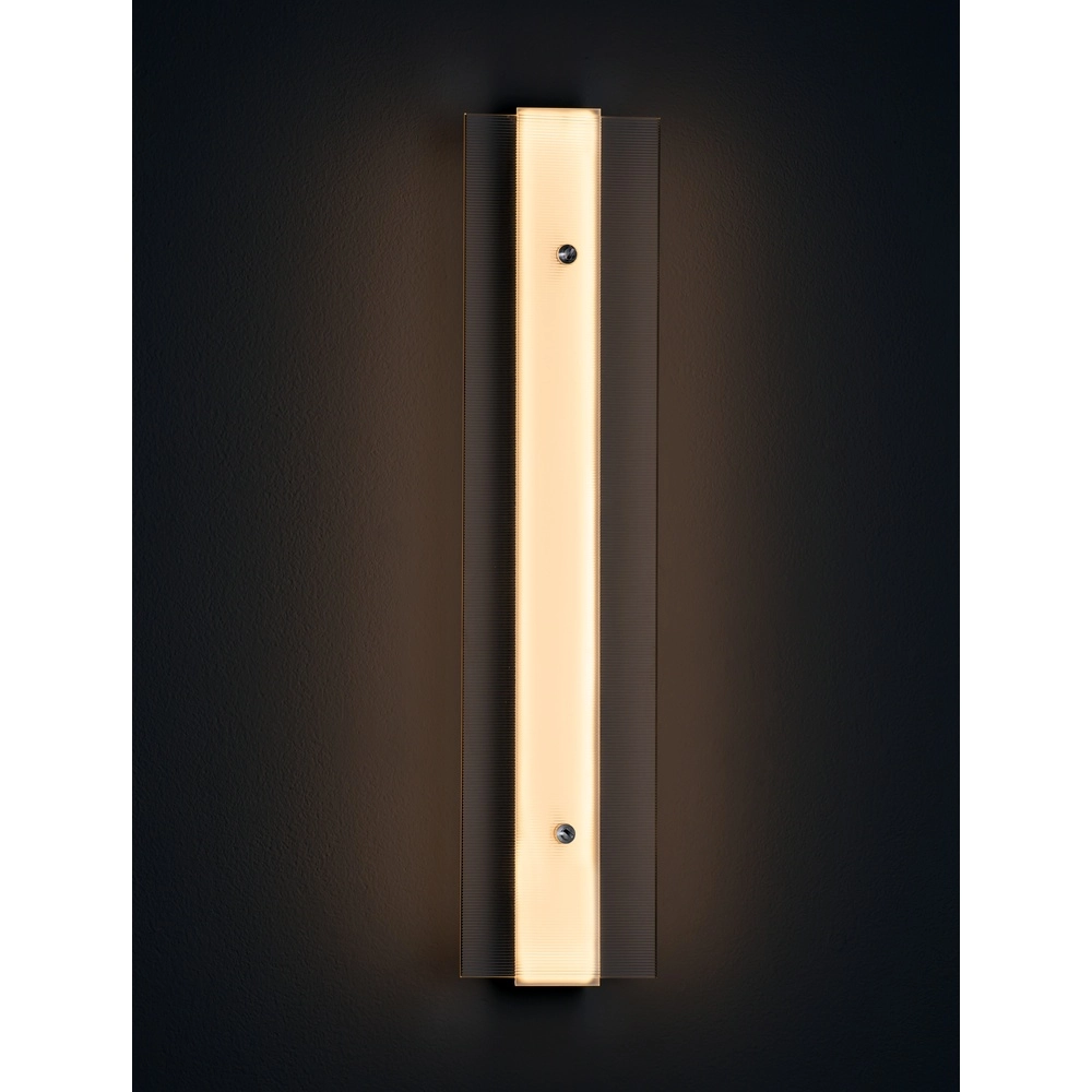 Design-Wandleuchte Pauline Silber mit Glas Lyora 5212017445414