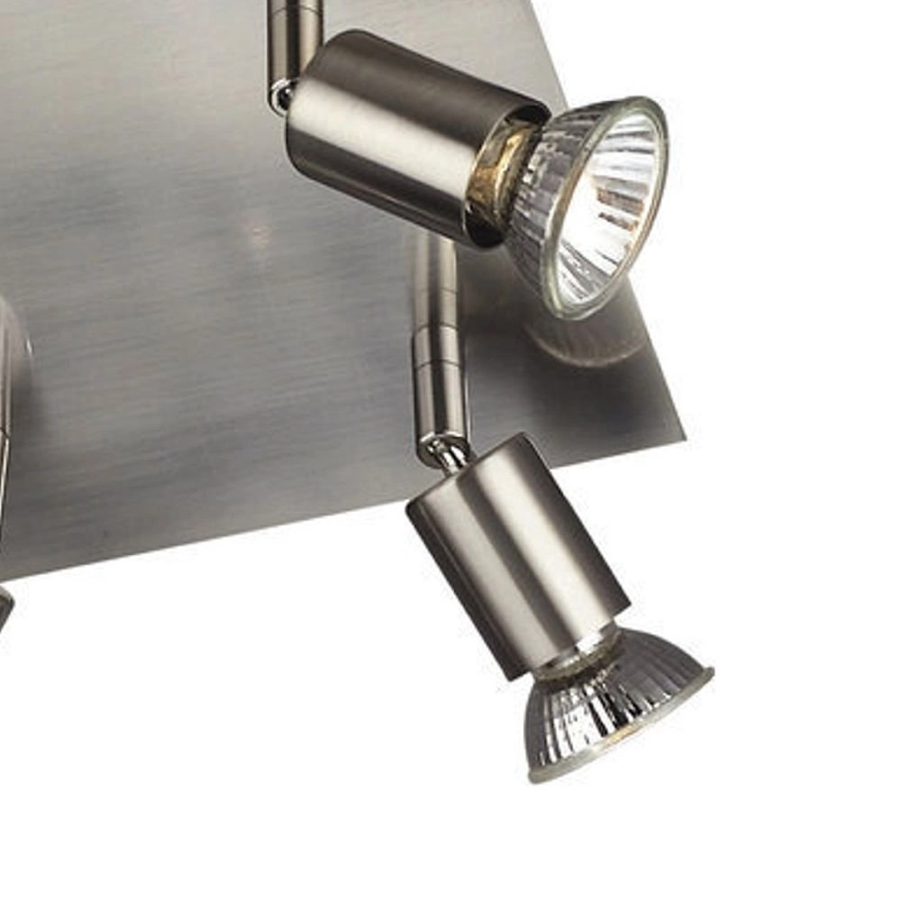 Deckenstrahler Carrea 4-Licht-Edelstahl Philips 5413987234385