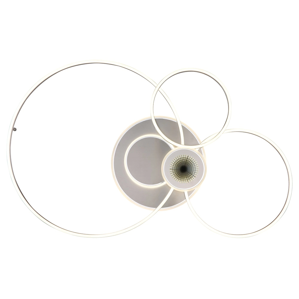 Silbergraue Deckenlampe Beltran Konstruktion Globo 9007371583690