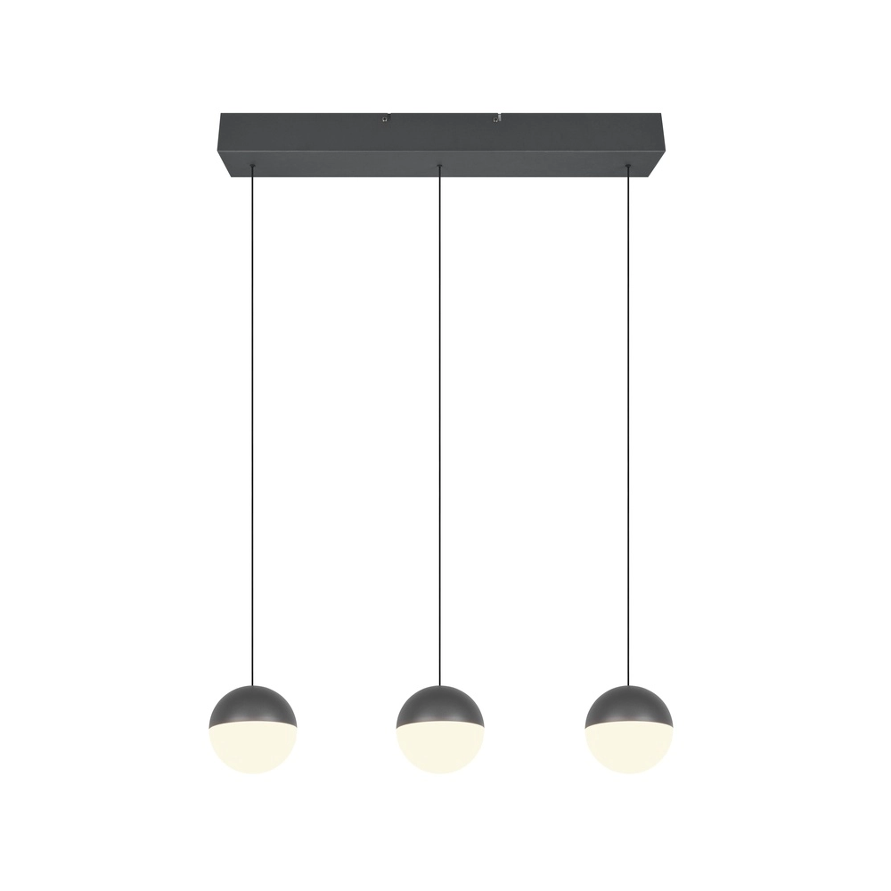 3-Licht Pendellampe Senta Anthrazit Trio 4017807697858