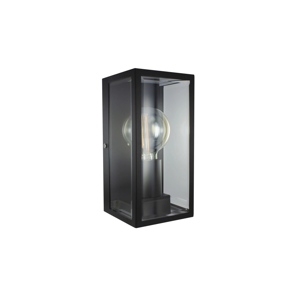 Schwarze Außenlampe Prato E27 – Glas Lyora 5055788268765