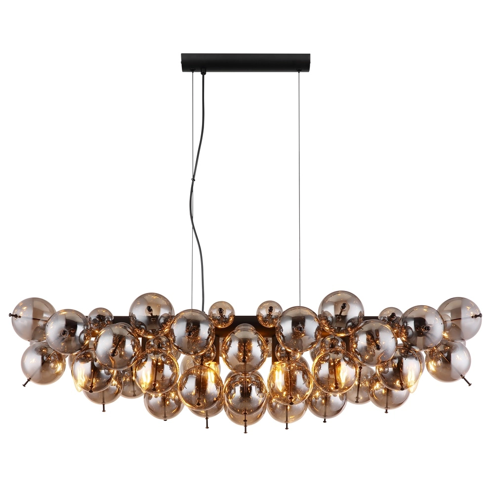 Einzigartige Pendellampe Udo Rauchglas 100 cm Globo 9007371471263