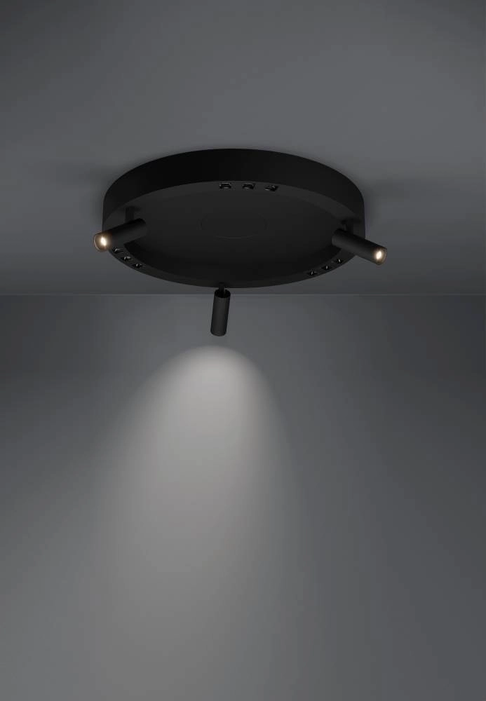 Schwarze LED-Deckenleuchte Bruscoli Ø 60cm Stars of Light 9008606221165