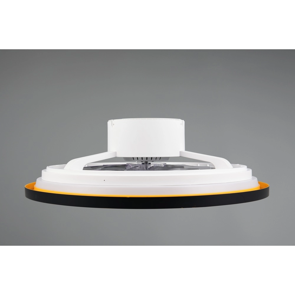 Deckenventilator Varpula Schwarz mit Gold Trio 4017807688597