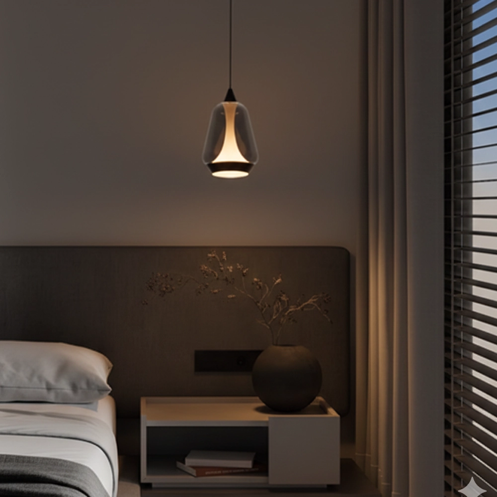 Design-Pendelleuchte Alish 1-flammiges Rauchglas