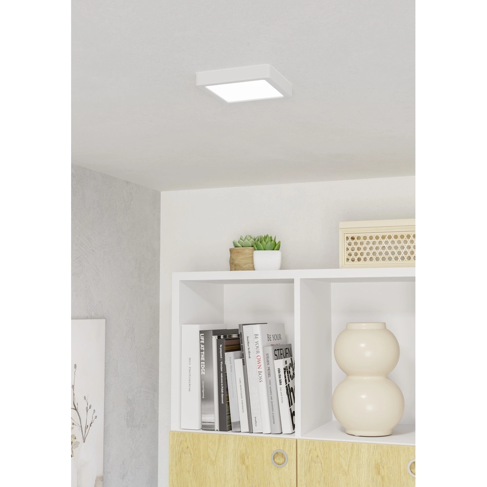 LED-Deckenlicht Fueva 6 Quadrat – Weiß – 15x15 cm Eglo 9008606330188