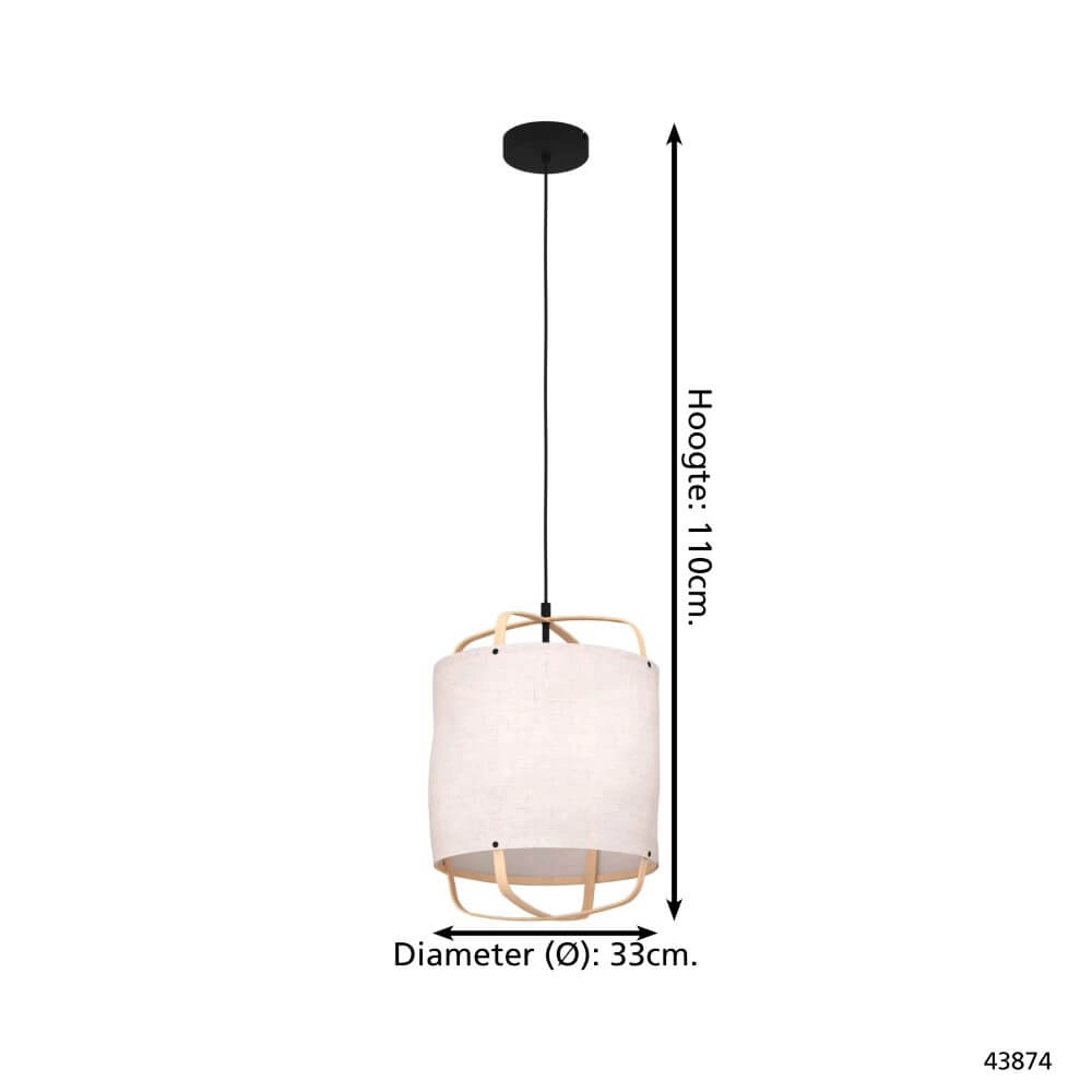Skandinavische Hängelampe Surfleet Ø 33cm Eglo 9002759438746