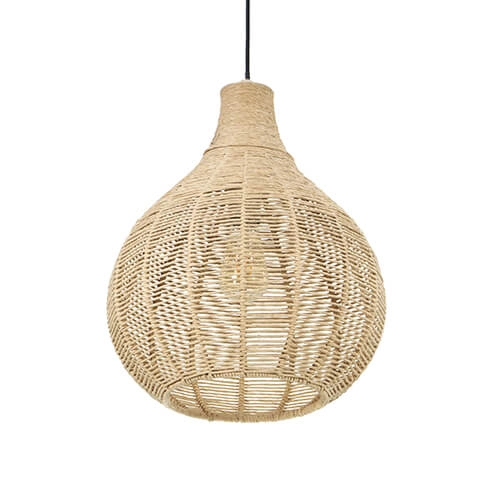 Hängelampe aus Rattan Janne Ø 35cm Trio 4017807629293