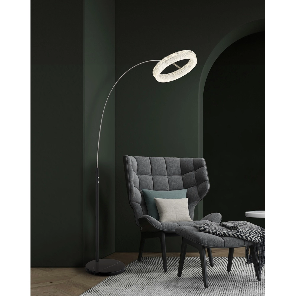 Lichtbogenlampe Laurel Schwarz Globo 9007371567058