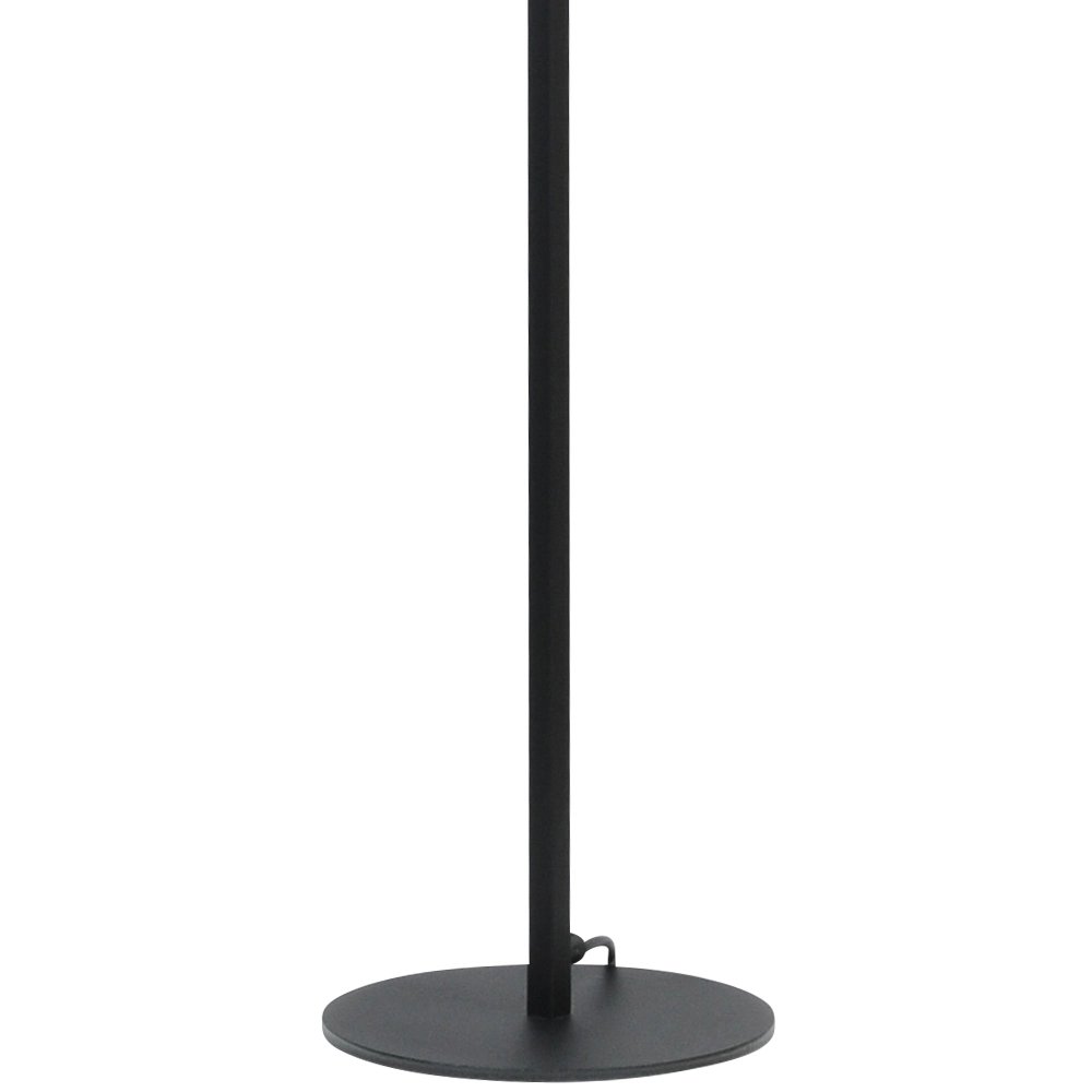 Schwarze Stehlampe Venus 175cm mit braunem Lampenschirm Masterlight 8718121204321