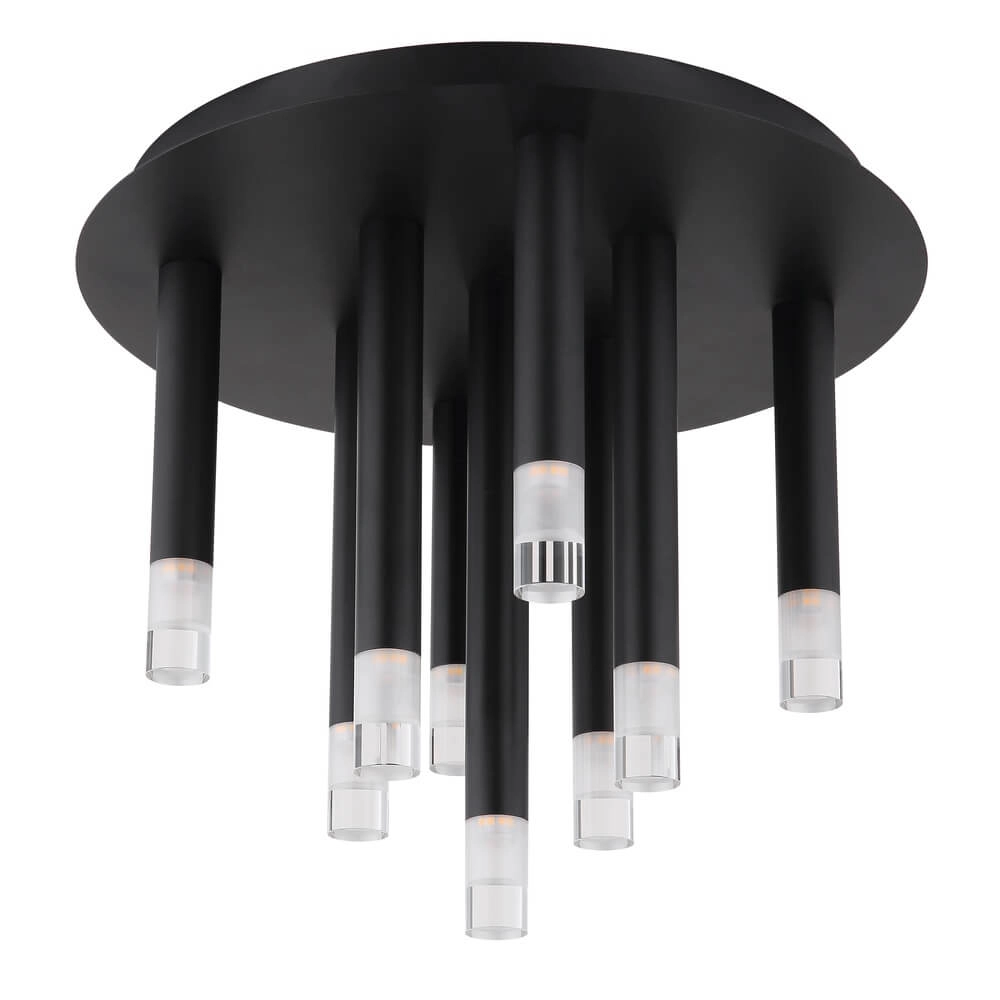 Design-Deckenleuchte Ryan 9-flammig schwarz Globo 9007371484058