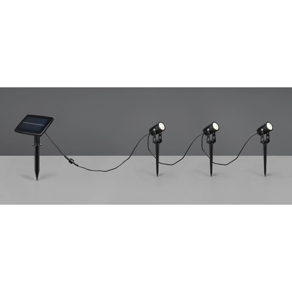 Set mit 3 Erdspießen Obidos mit Solarpanel Trio 4017807647976