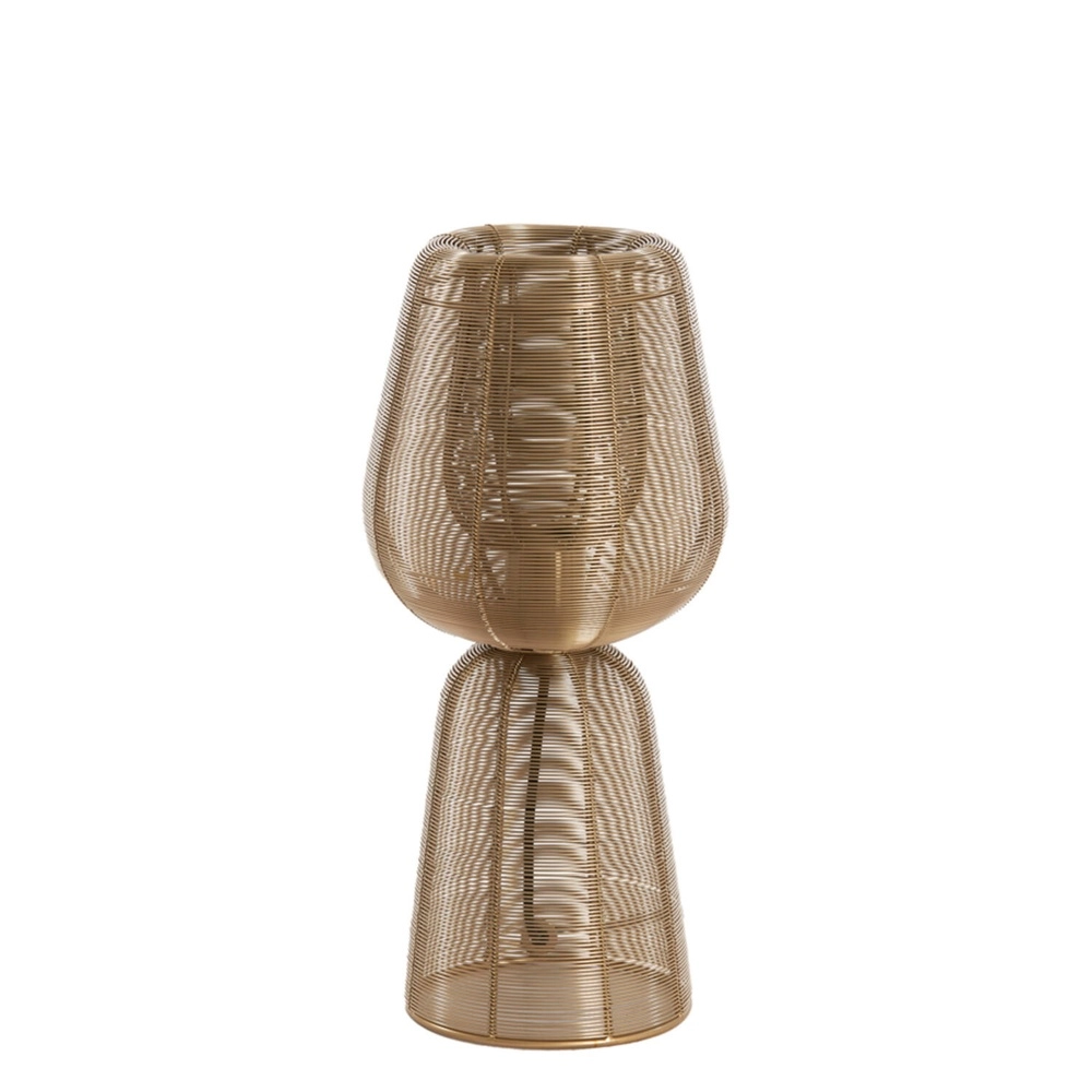 Tischlampe Aboso gold Ø 18cm