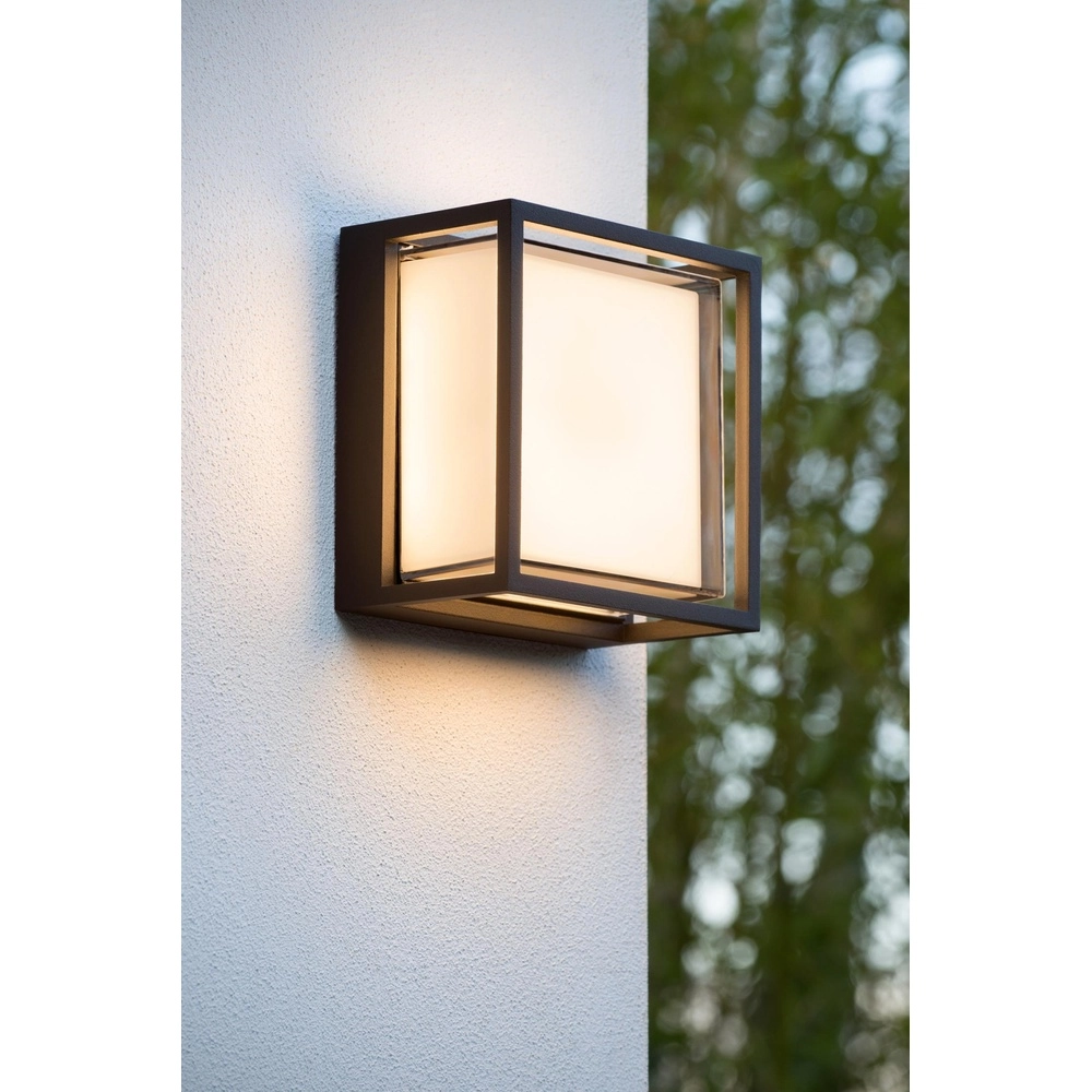 Design-Wandlampe Singa Led schwarzes IP54 Lucide 5411212151827