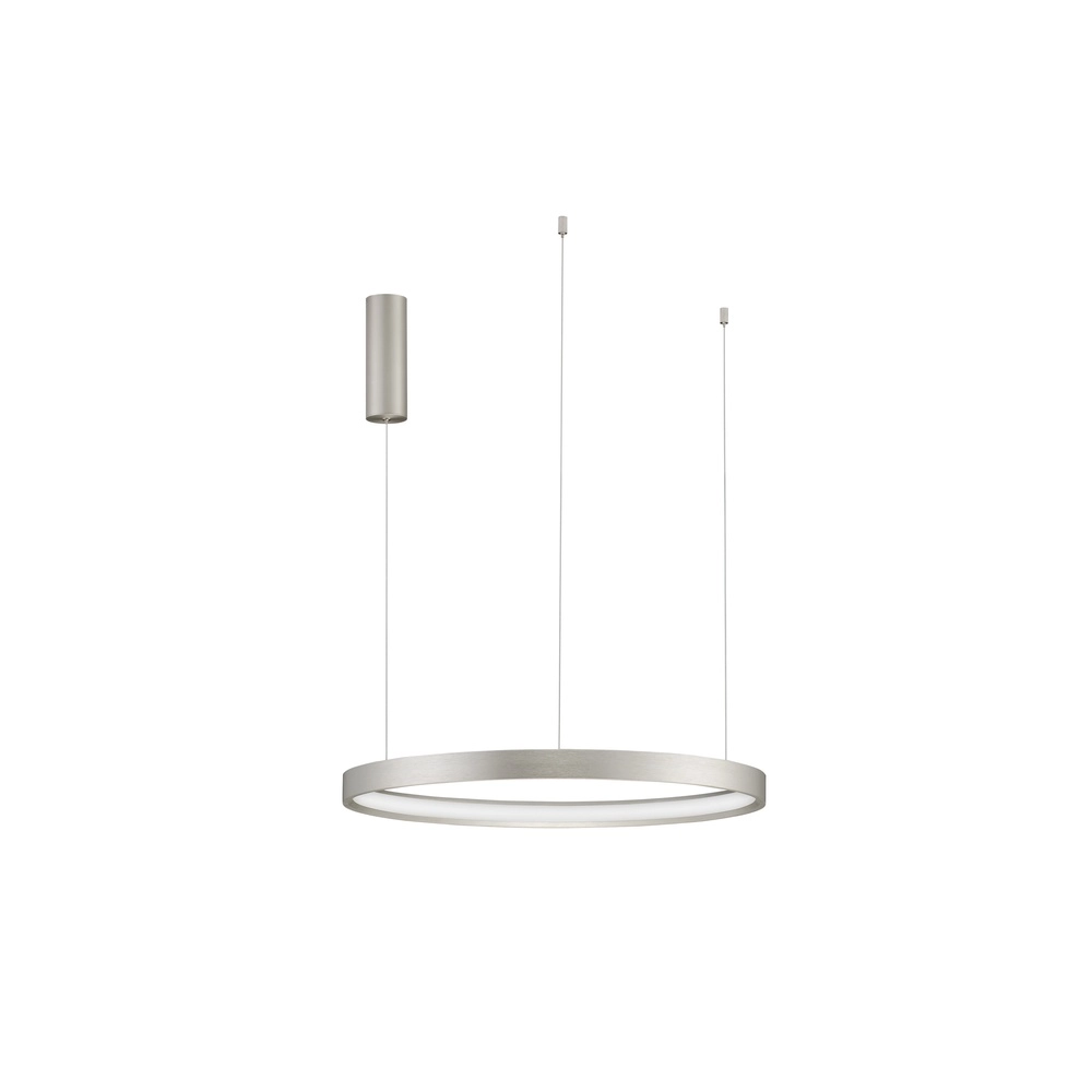 Runde Pendelleuchte Perrine silbergrau Ø 60cm Lyora 5212017438430