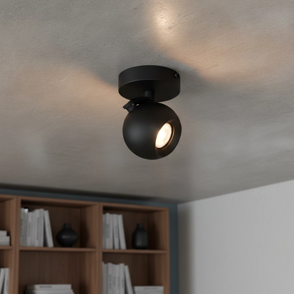 Deckenlampe Bolero Kugel 1-hell schwarz