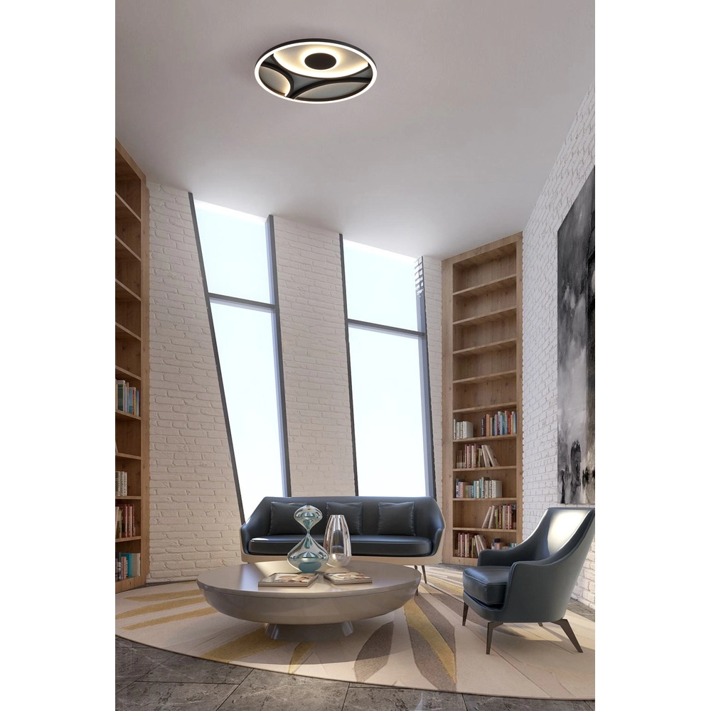 Deckenleuchte Zendisc schwarz Searchlight 5053423298030