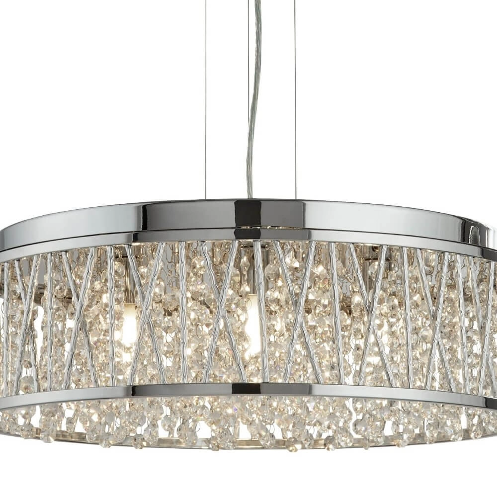 Designer-Hängelampe Elise Ø 48cm Searchlight 5053423101200