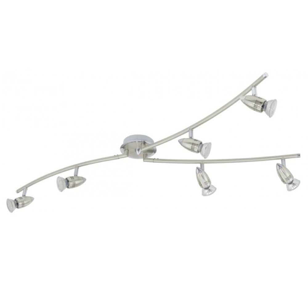LED-Deckenspot Magnum edelstahl 6-Licht