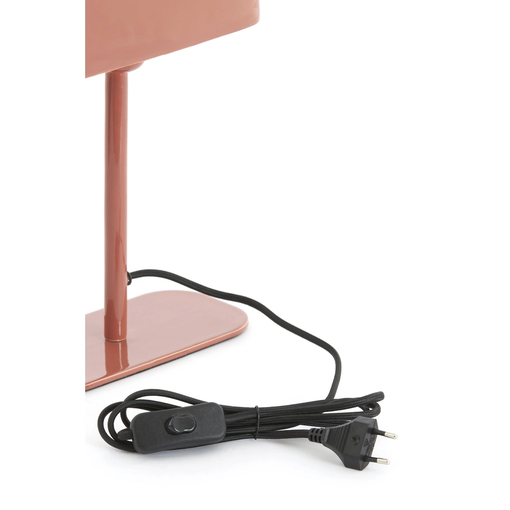 Nachttischlampe Elenie 20x10 cm – glänzende dunkle Koralle Light & Living 8717807818708