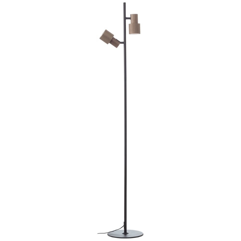 Designer-Stehleuchte Cadiz Schwarz mit Bronze Brilliant 4004353446924