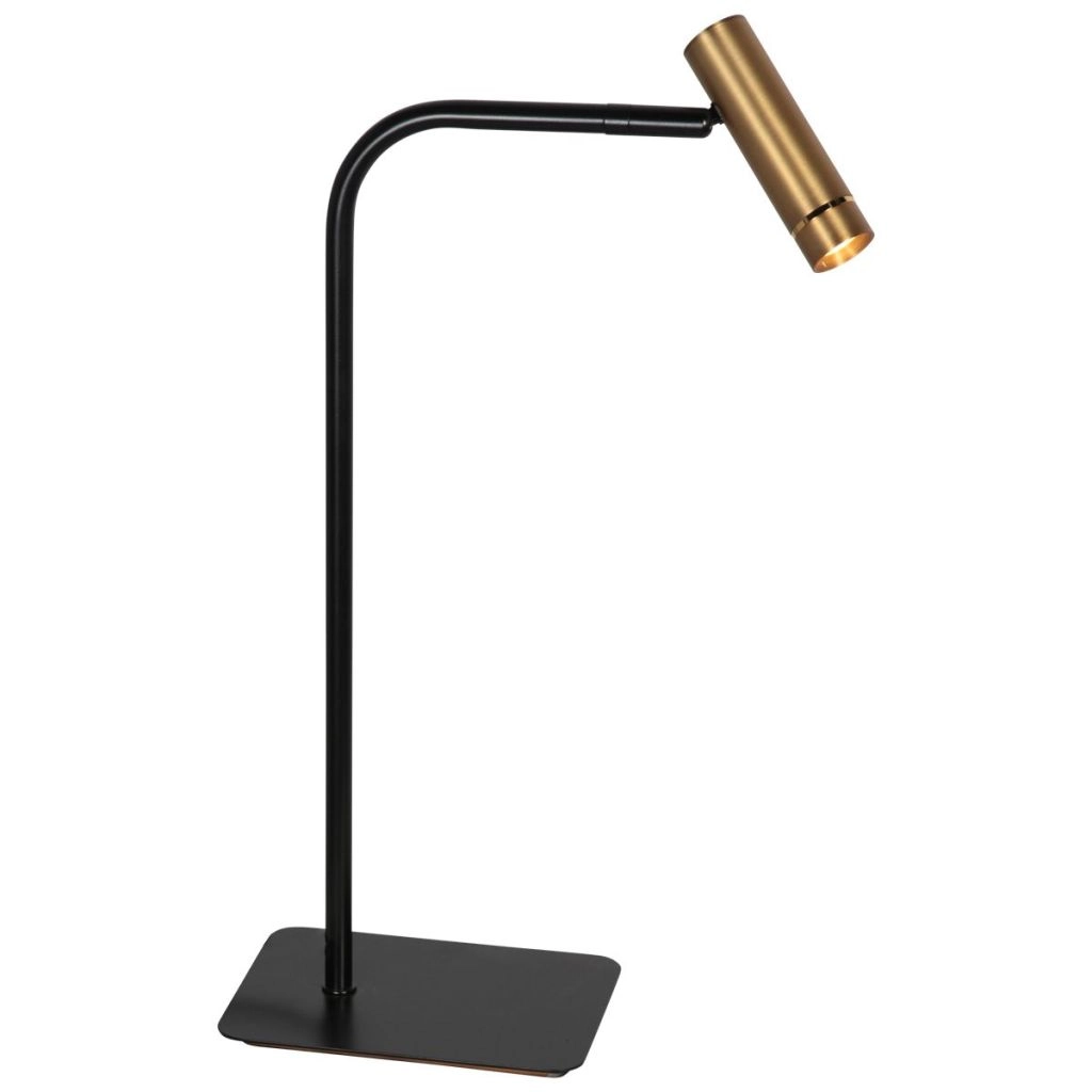 Tischlampe Lumo Schwarz mit Gold