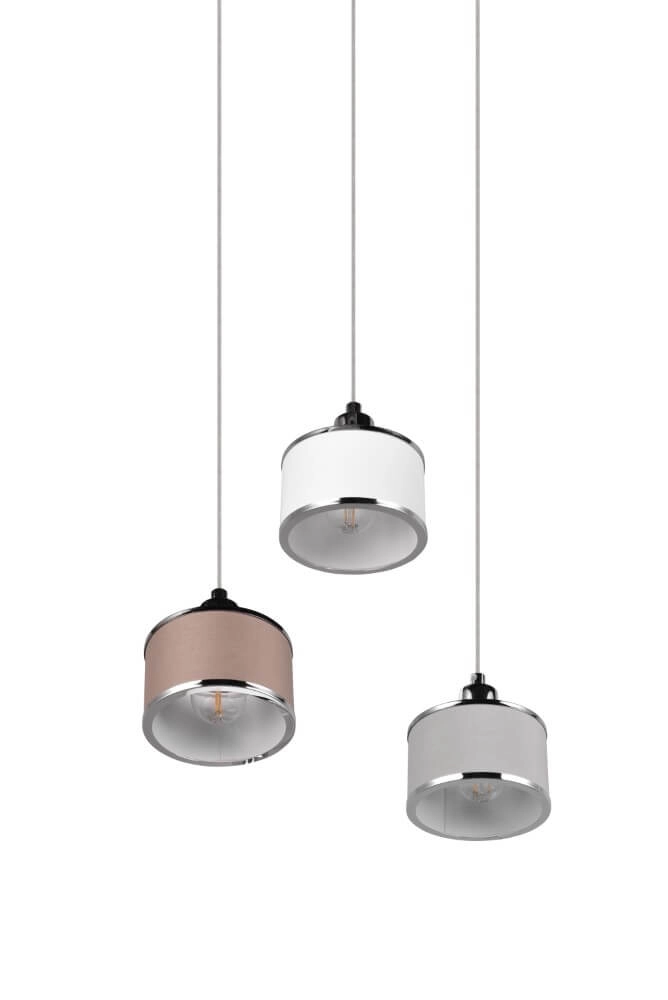 Hängelampe mit 3 Leuchten Kaprun rund Ø 29cm Trio 4017807581164