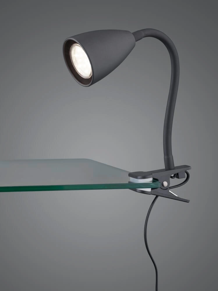 Tischlampe Wanda mit Klemme schwarz Trio 4017807575040