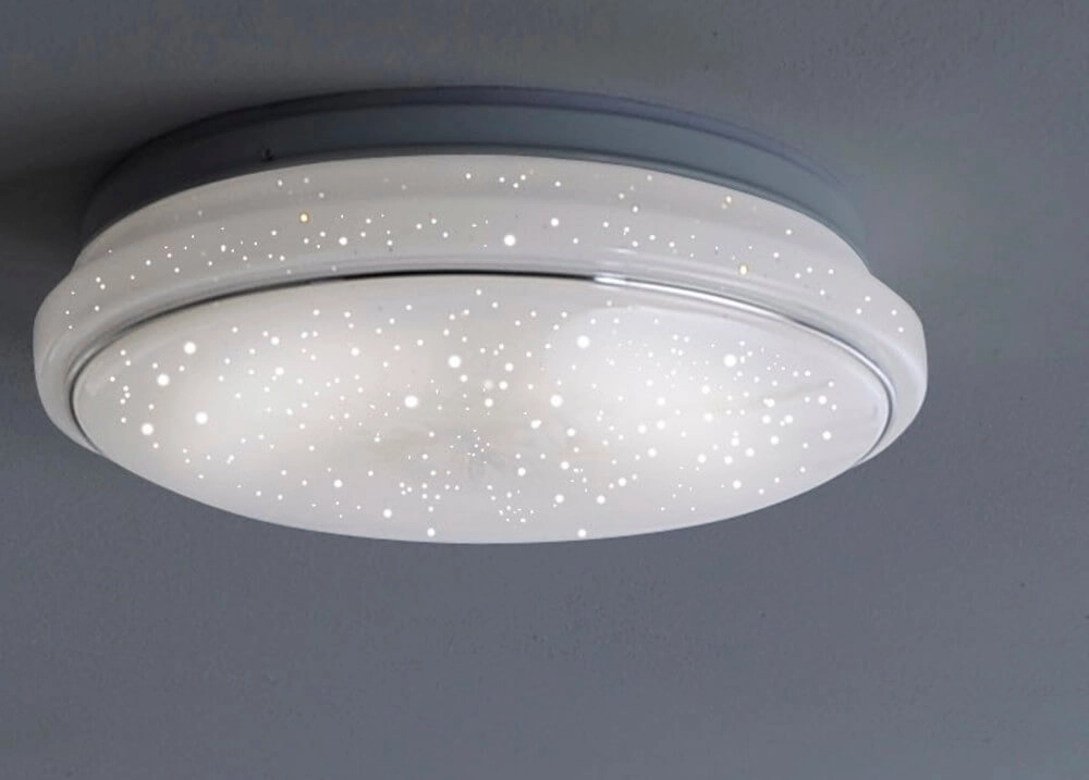 Deckenleuchte Jupiter 35 cm – Sterneffektweiß 3000–5000 K Just Light 4043689927189