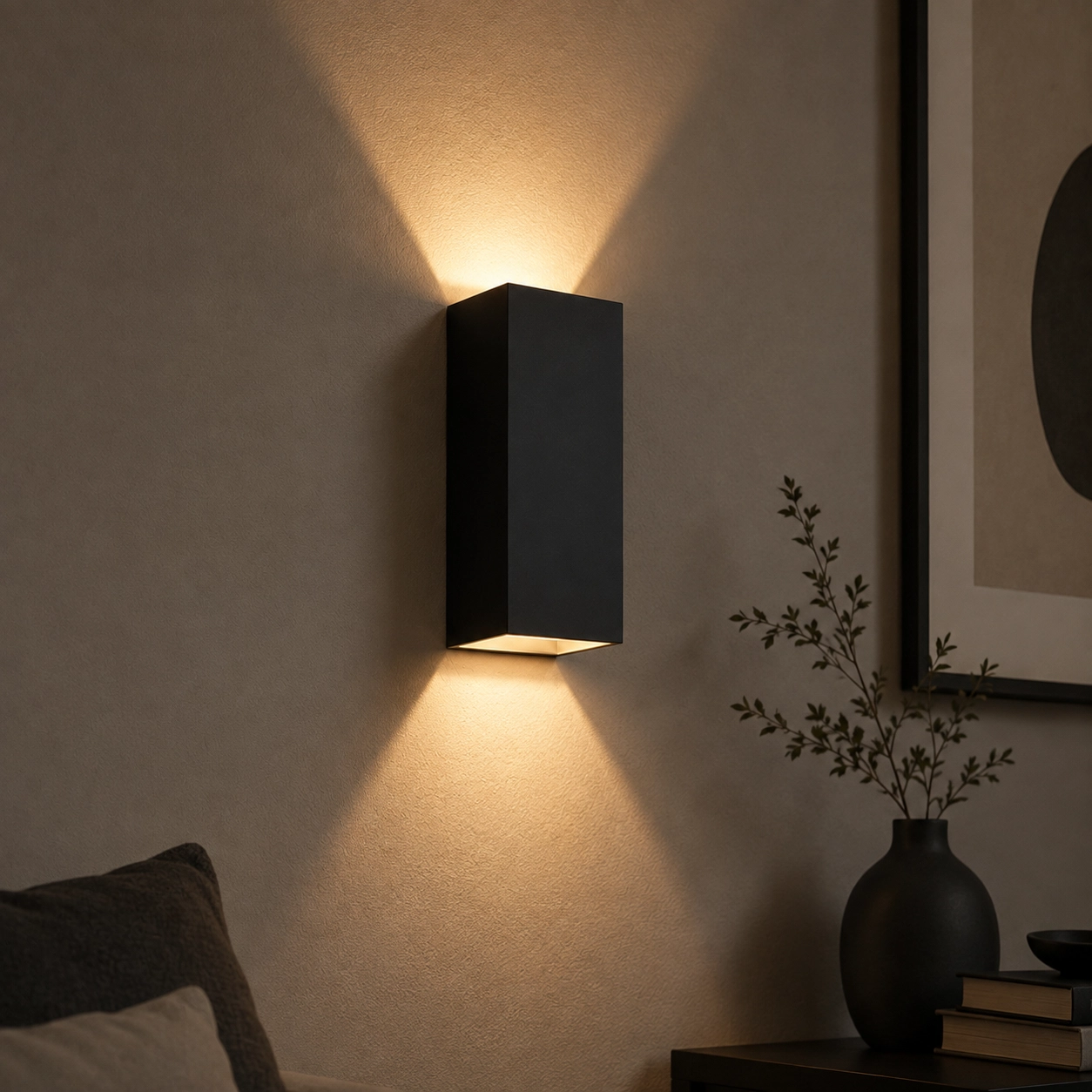 Wandlampe Dante XL Schwarz