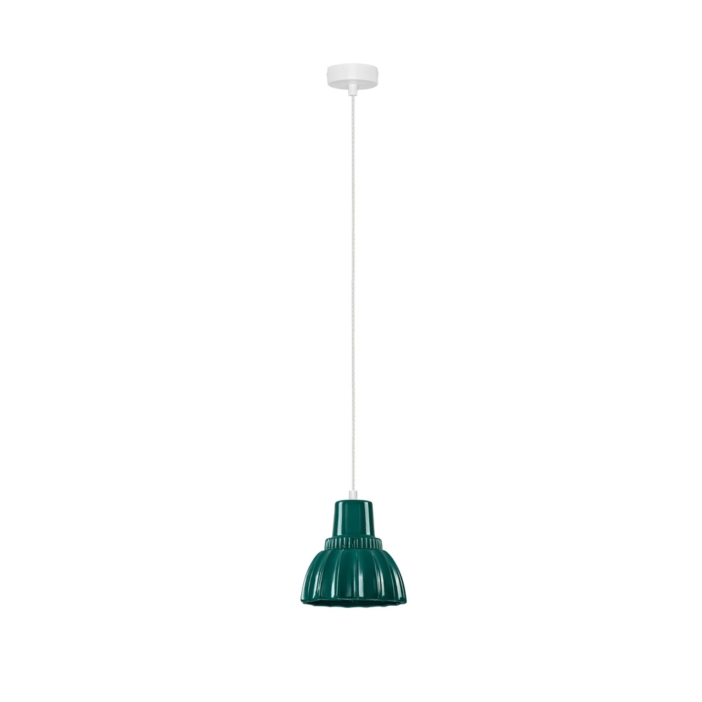 Pendellampe Picco Weiß mit Grün Lyora 5212017495396