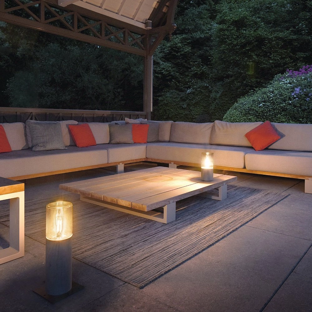 Terrasse Lampe Lisenne Stone 40cm steingrau SLV 4024163189576
